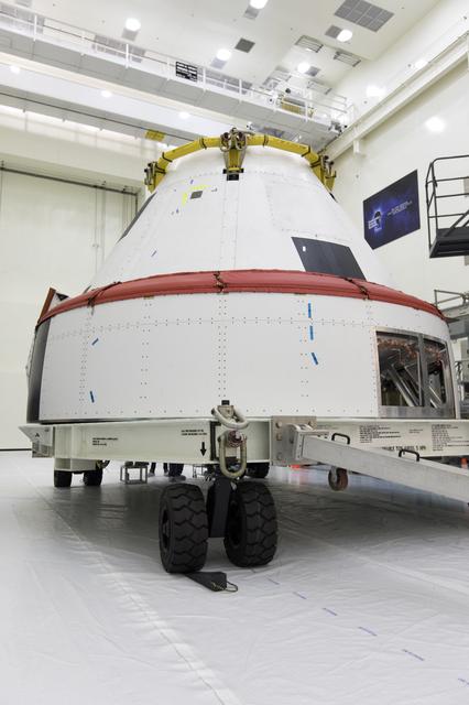 NASA image: AA-2 Mock Crew Module Arrival