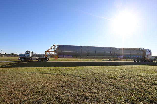 NASA image: ULA Atlas V Booster Arrival for Boeing's Orbital Flight Test (OF