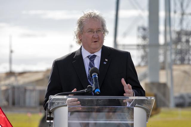 NASA image: LH2 Sphere Groundbreaking at Launch Complex 39B