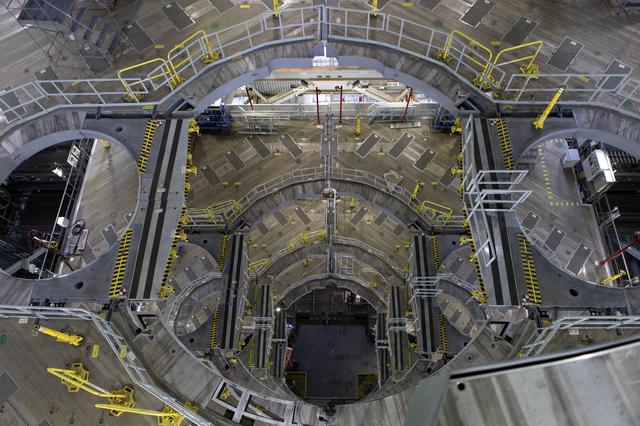 NASA image: Mobile Launcher CSITU Swing Testing in VAB