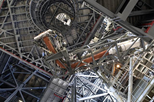 NASA image: Mobile Launcher CSITU Swing Testing in VAB