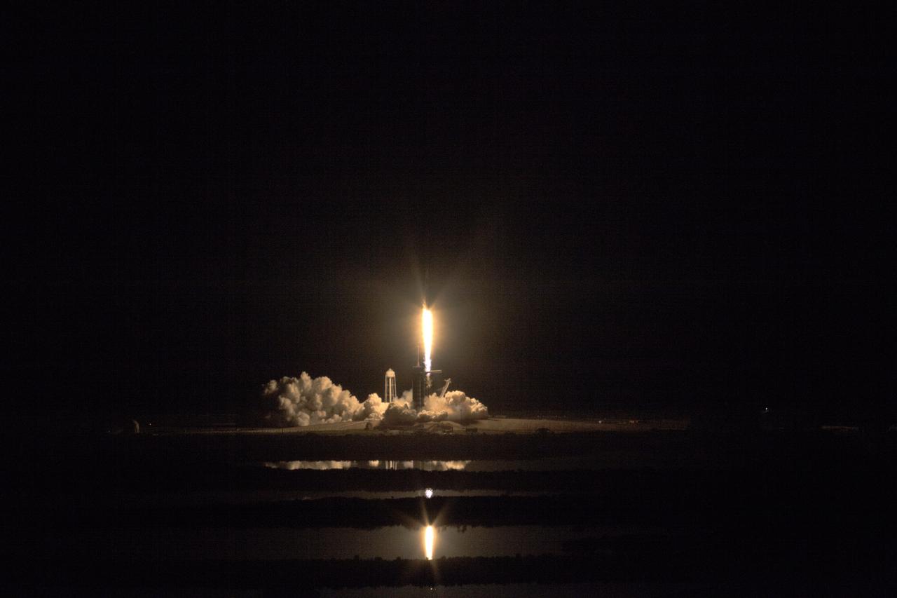 A two-stage SpaceX Falcon 9 rocket lifts off from Launch Complex 39A at NASA’s Kennedy Space Center in Florida for Demo-1, the first uncrewed mission of the agency’s Commercial Crew Program. Liftoff was at 2:49 a.m., March 2, 2019. The SpaceX Crew Dragon’s trip to the International Space Station is designed to validate end-to-end systems and capabilities, leading to certification to fly crew. NASA has worked with SpaceX and Boeing in developing the Commercial Crew Program spacecraft to facilitate new human spaceflight systems launching from U.S. soil with the goal of safe, reliable and cost-effective access to low-Earth orbit destinations, such as the space station.