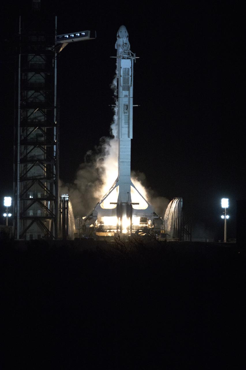 A two-stage SpaceX Falcon 9 rocket lifts off from Launch Complex 39A at NASA’s Kennedy Space Center in Florida for Demo-1, the first uncrewed mission of the agency’s Commercial Crew Program. Liftoff was at 2:49 a.m., March 2, 2019. The SpaceX Crew Dragon’s trip to the International Space Station is designed to validate end-to-end systems and capabilities, leading to certification to fly crew. NASA has worked with SpaceX and Boeing in developing the Commercial Crew Program spacecraft to facilitate new human spaceflight systems launching from U.S. soil with the goal of safe, reliable and cost-effective access to low-Earth orbit destinations, such as the space station.