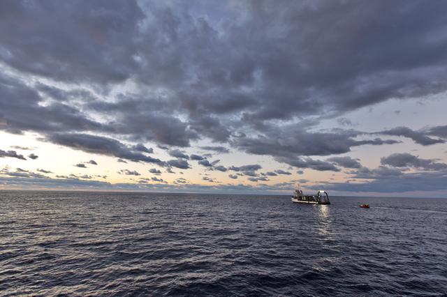 NASA image: SpaceX Demo-1 Splashdown