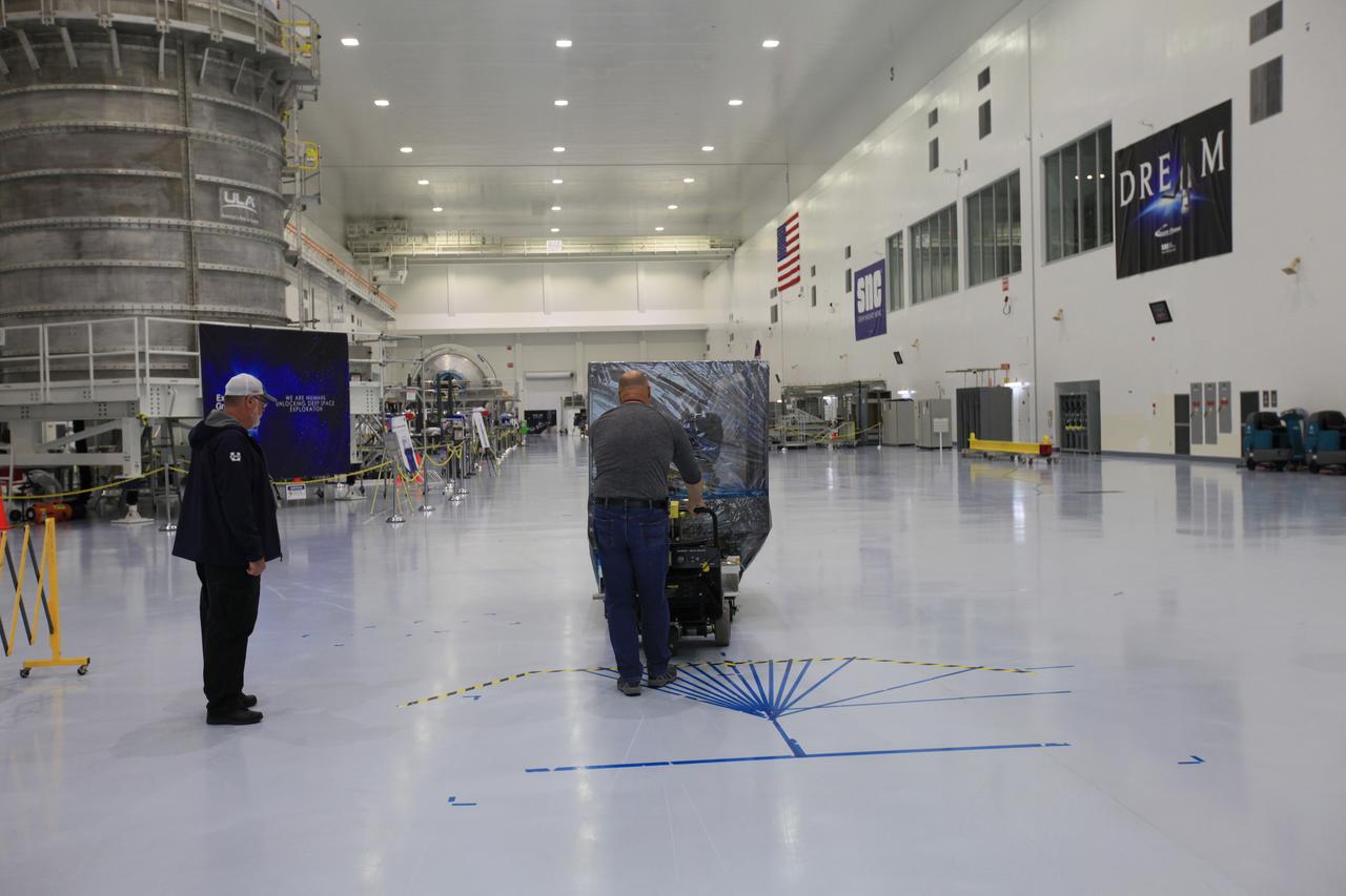 The Space Test Program-Houston 6 (STP-H6) payload is being moved out of the Space Station Processing Facility high bay at NASA’s Kennedy Space Center in Florida on March 19, 2019. The payload will be moved to the SpaceX facility where it will be stowed in the trunk of the Dragon spacecraft for delivery to the International Space Station on SpaceX’s 17th Commercial Resupply Services mission (CRS-17) for NASA. STP-H6 is an x-ray communication investigation that will be used to perform a space-based demonstration of a new technology for generating beams of modulated x-rays. This technology may be useful for providing efficient communication to deep space probes, or communicating with hypersonic vehicles where plasma sheaths prevent traditional radio communications. CRS-17 is scheduled to launch from Space Launch Complex 40 on Cape Canaveral Air Force Station in late April. 