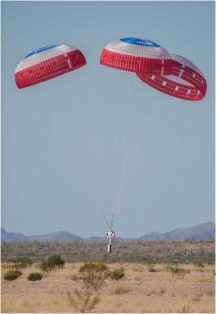 Boeing’s CST-100 Starliner’s parachute systems successfully completed a “lawn dart” test at the Yuma Proving Ground in Arizona in February. The test involved dropping the dart from a C-17 aircraft. This reliability test was part of a special studies program NASA initiated to validate the robust design of Starliner’s parachute systems, and is an important milestone in proving the systems are ready to safely land Starliner. NASA and Boeing are preparing for the company’s uncrewed and crewed flight tests of Starliner as part of NASA’s Commercial Crew Program, which will return human spaceflight launches into low-Earth orbit from U.S. soil.