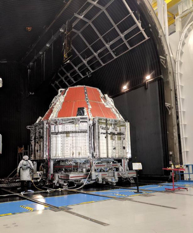 Boeing’s Crew Flight Test Starliner prepares for thermal vacuum testing at Boeing’s Space Environment Test Facility in El Segundo, Calif. During this test series, test teams outfitted Starliner with hot plates and radiators and placed in a vacuum chamber that could also be filled with a cryogenic nitrogen shroud. This allowed Boeing teams to simulate the vacuum environment in space as well as the drastic temperature swings Starliner will see as it moves to and from direct sunlight and the Earth’s shadow. This is the Starliner that will be used for Boeing’s Crew Flight Test as part of NASA’s Commercial Crew Program, which is working with Boeing to return human spaceflight launches to the space station from U.S. soil.