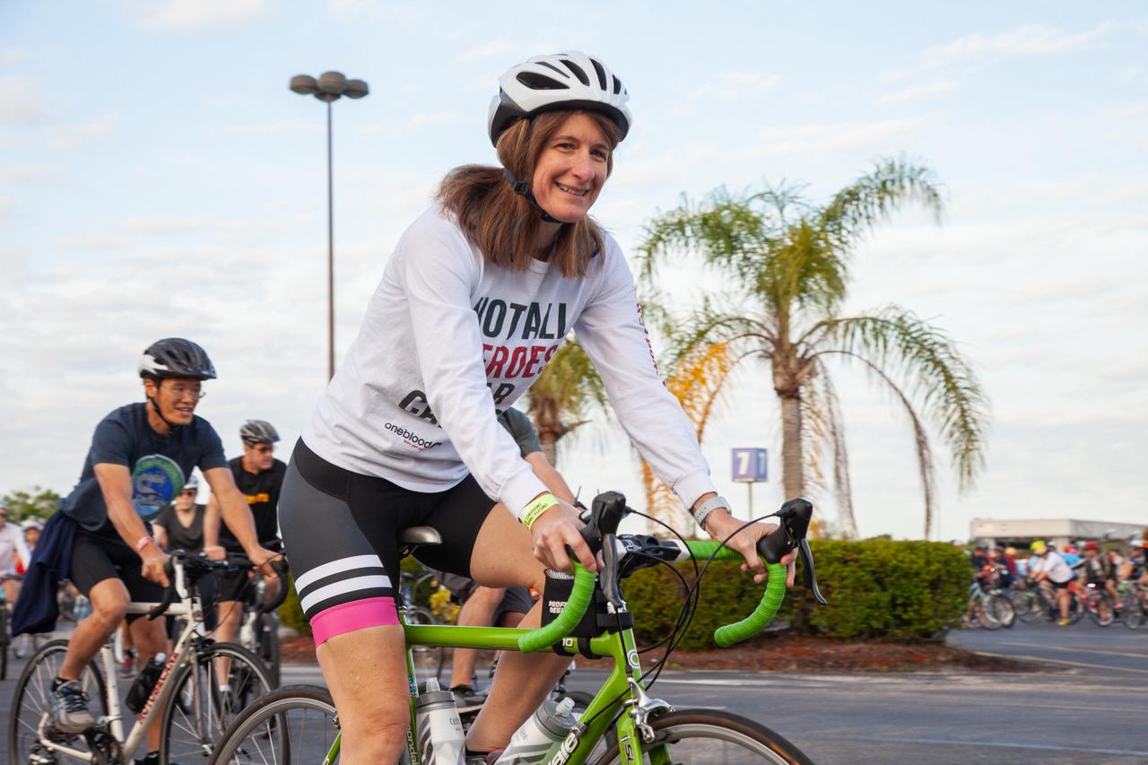 Cyclists take off from the Kennedy Space Center Visitor Complex at the start of the center’s annual Tour de KSC. The bicycle tour took place March 30, giving Kennedy employees and guests the opportunity to choose from three different routes that ranged from seven to 33 miles along some of the Florida spaceport’s most notable facilities such as the Vehicle Assembly Building, the Shuttle Landing Facility and historic Launch Pad 39A, among others. 
