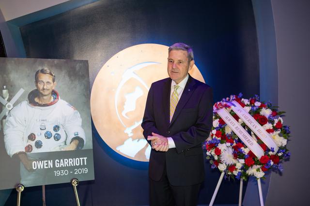 NASA image: Wreath Laying for Astronaut Owen Garriott