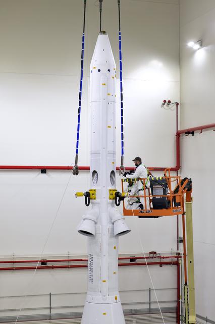 NASA image: Lift and Stack of Flight Test Article for AA-2