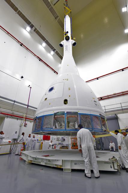 NASA image: Lift and Stack of Flight Test Article for AA-2