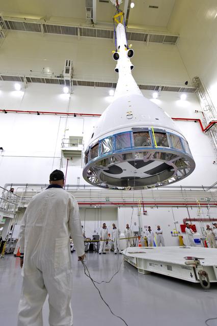NASA image: Lift and Stack of Flight Test Article for AA-2