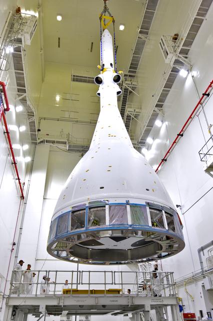 NASA image: Lift and Stack of Flight Test Article for AA-2