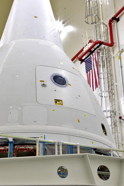 NASA image: Lift and Stack of Flight Test Article for AA-2