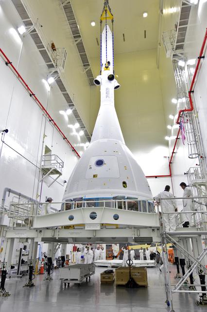 NASA image: Lift and Stack of Flight Test Article for AA-2