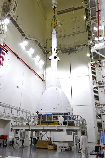 NASA image: Lift and Stack of Flight Test Article for AA-2