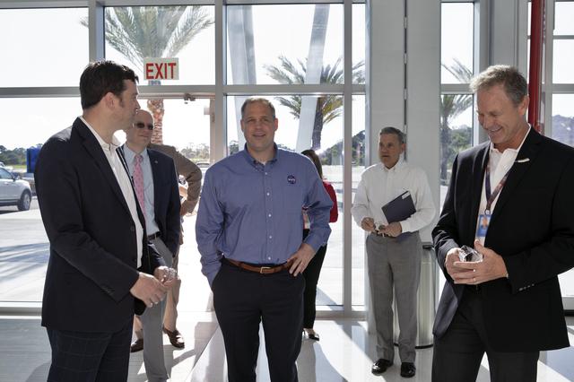 NASA Administrator Jim Bridenstine Tours Blue Origin Facility