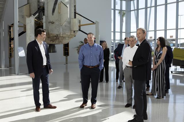 NASA Administrator Jim Bridenstine Tours Blue Origin Facility