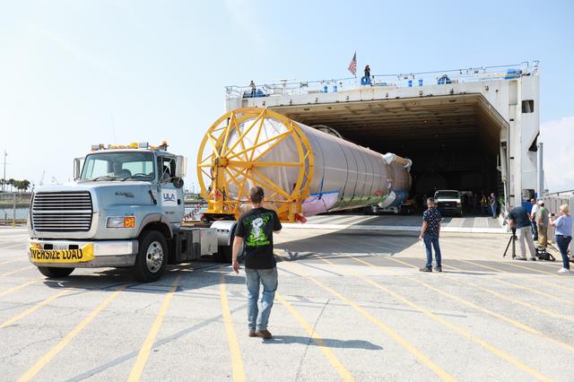 NASA image: CCP Boeing CFT Booster Offload