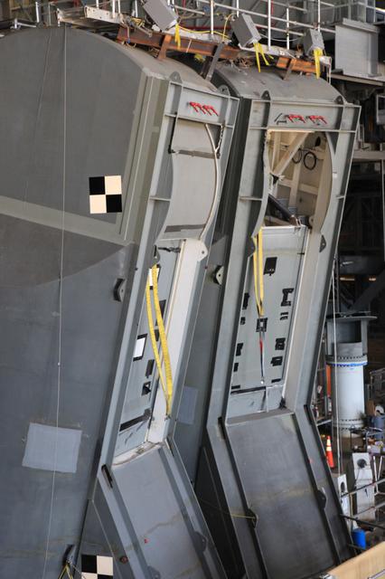 NASA image: Tail Service Mast Umbilical (TSMU) Drop Test