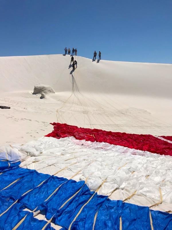 Boeing’s CST-100 Starliner’s parachute systems are successfully tested at the U.S. Army’s White Sands Missile Range in New Mexico on June 24, 2019. Boeing conducted the test using a full-scale Starliner test article, known as a boiler plate, designed to simulate the actual spacecraft. The test involved intentionally disabling one of the parachute system’s two drogue parachutes and one of the three main parachutes to evaluate how the remaining parachutes handled the additional loads during deployment and descent. This was one of a series of important parachute tests to validate the system is safe to carry astronauts to and from the International Space Station as part of NASA’s Commercial Crew Program. Boeing is targeting an uncrewed Orbital Flight Test to the space station this summer, followed by its Crew Flight Test. Starliner will launch atop a United Launch Alliance Atlas V rocket from Space Launch Complex 41 at Cape Canaveral Air Force Station in Florida. 