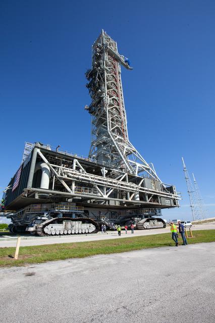 NASA image: Mobile Launcher Move to Pad