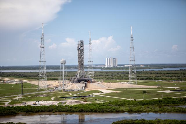 NASA image: Aerial Photos - Mobile Launcher on Pad 39B