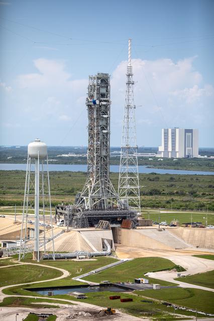 NASA image: Aerial Photos - Mobile Launcher on Pad 39B