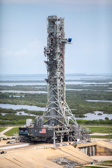 NASA image: Aerial Photos - Mobile Launcher on Pad 39B