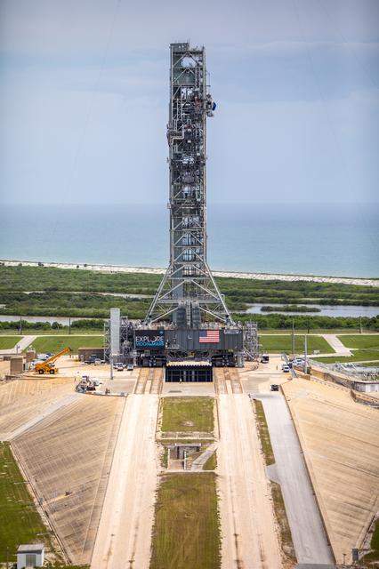 NASA image: Aerial Photos - Mobile Launcher on Pad 39B