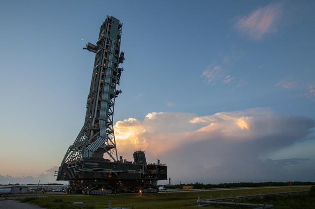 NASA image: Mobile Launcher Move to Pad