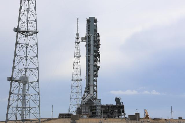 NASA image: Mobile Launcher on Pad Surface