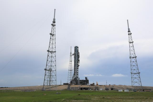 NASA image: Mobile Launcher on Pad Surface
