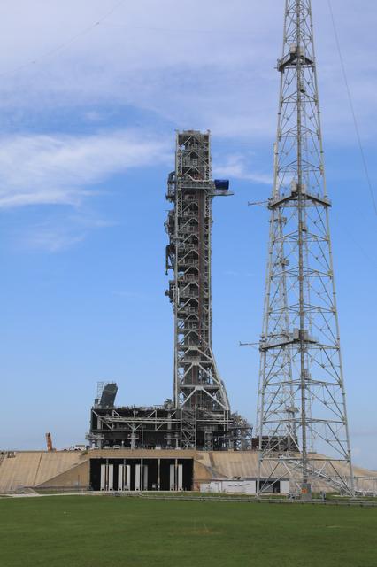NASA image: Mobile Launcher on Pad Surface