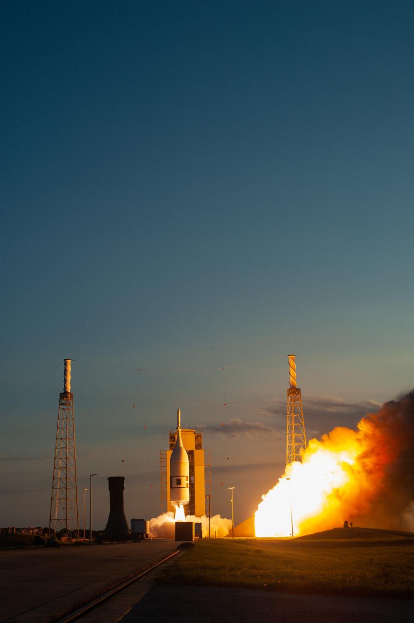 A fully functional Launch Abort System (LAS) with a test version of Orion attached, launches on NASA’s Ascent Abort-2 (AA-2) atop a Northrop Grumman provided booster on July 2, 2019, at 7 a.m. EDT, from Launch Pad 46 at Cape Canaveral Air Force Station in Florida. During AA-2, the booster will send the LAS and Orion to an altitude of 31,000 feet, traveling at Mach 1.15 (more than 1,000 mph). The LAS’ three motors will work together to pull the crew module away from the booster and prepare it for splashdown in the Atlantic Ocean. The flight test will prove that the abort system can pull crew to safety in the unlikely event of an emergency during ascent.