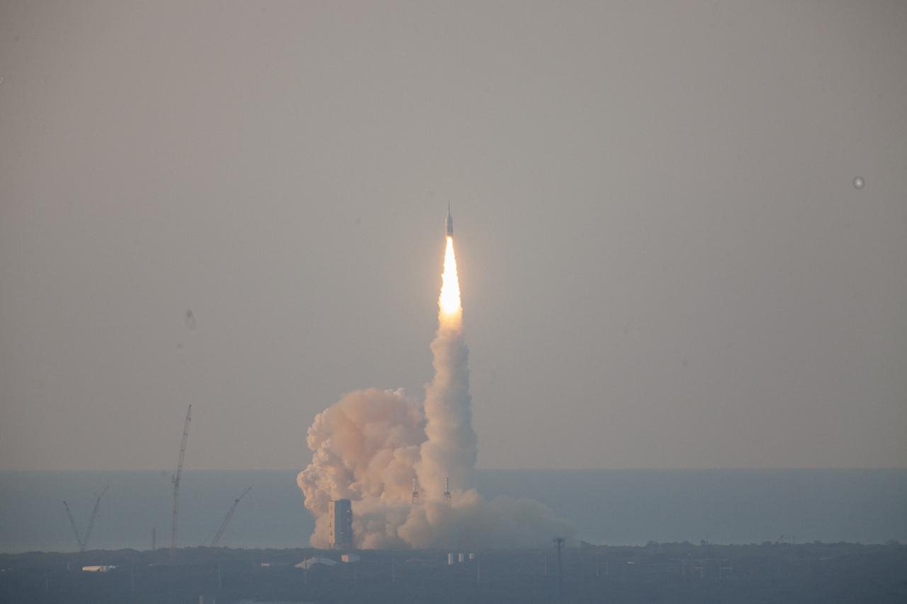 A fully functional Launch Abort System (LAS) with a test version of Orion attached, launches on NASA’s Ascent Abort-2 (AA-2) atop a Northrop Grumman provided booster on July 2, 2019, at 7 a.m. EDT, from Launch Pad 46 at Cape Canaveral Air Force Station in Florida. During AA-2, the booster will send the LAS and Orion to an altitude of 31,000 feet, traveling at Mach 1.15 (more than 1,000 mph). The LAS’ three motors will work together to pull the crew module away from the booster and prepare it for splashdown in the Atlantic Ocean. The flight test will prove that the abort system can pull crew to safety in the unlikely event of an emergency during ascent.
