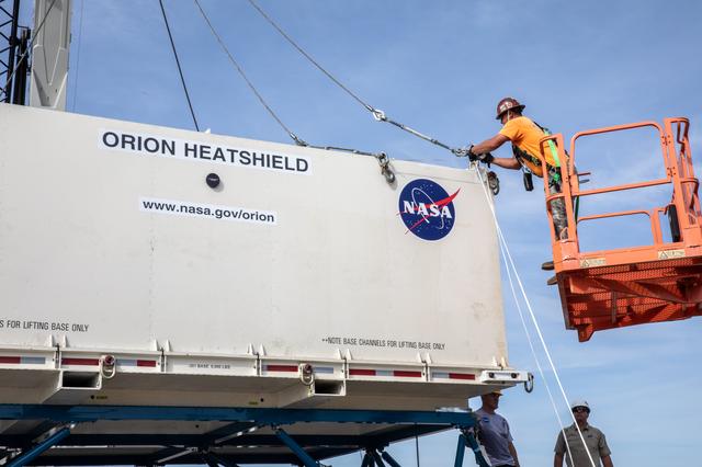 NASA image: Artemis-2 Heat Shield Arrival