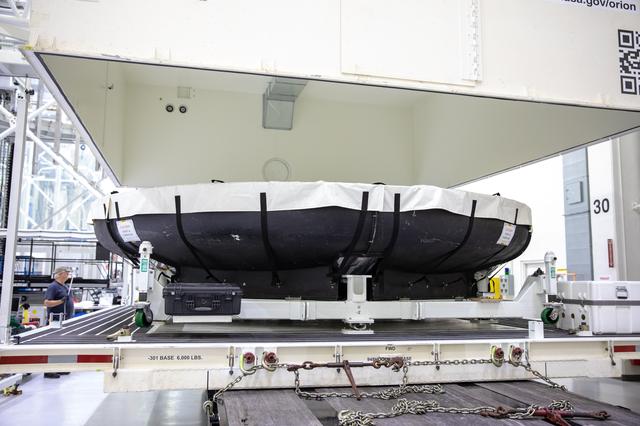 NASA image: Artemis-2 Heat Shield Arrival