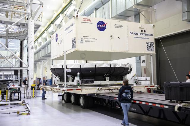 NASA image: Artemis-2 Heat Shield Arrival