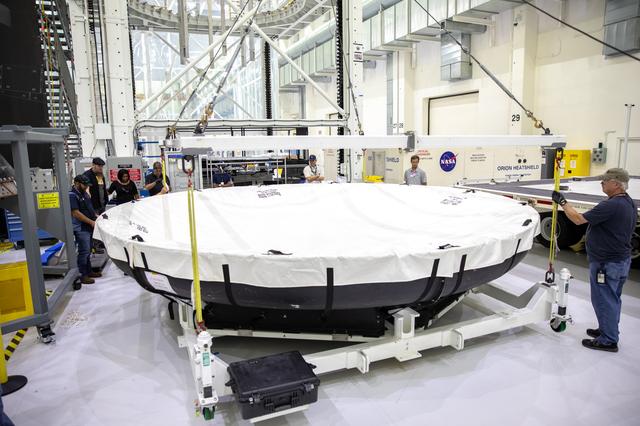 NASA image: Artemis-2 Heat Shield Arrival
