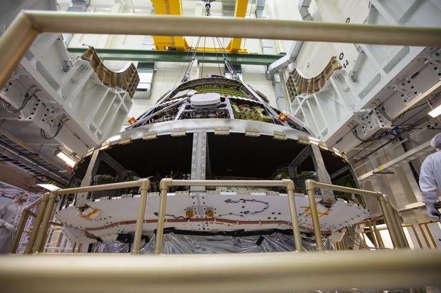 NASA image: Artemis 1 Crew Module and Service Module Stacking