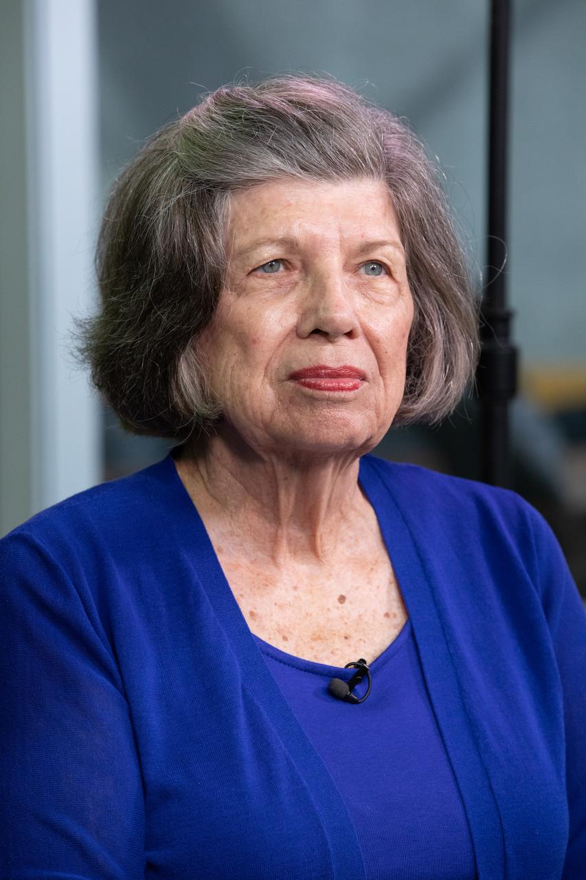 On July 16, 2019, the 50th anniversary of the Apollo 11 launch, Apollo-era launch team member JoAnn Morgan visits Launch Control Center Firing Room 1 at NASA's Kennedy Space Center in Florida. Morgan was the only female in the firing room during Apollo 11 launch countdown activites. Apollo 11 launched on a Saturn V rocket at 9:32 a.m. on July 16, 1969. 