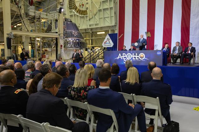 NASA image: Vice President Pence Speaks at Kennedy for Apollo 11 Anniversary