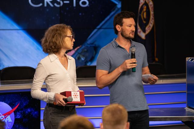 NASA image: SpaceX CRS-18 What's On Board Science Briefing