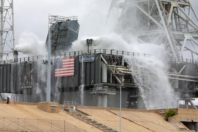 NASA image: IOPSS Wet Flow Test at Pad 39B