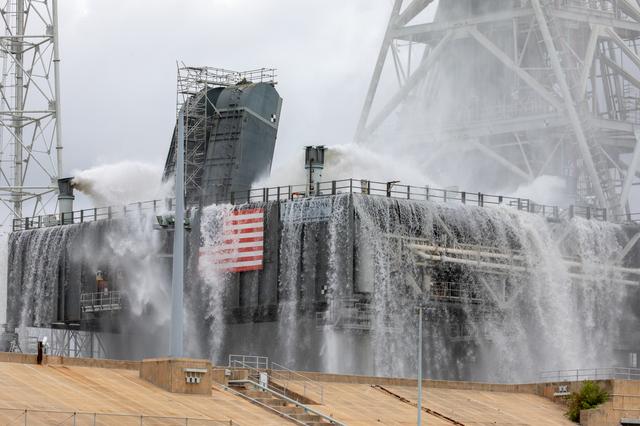 NASA image: IOPSS Wet Flow Test at Pad 39B