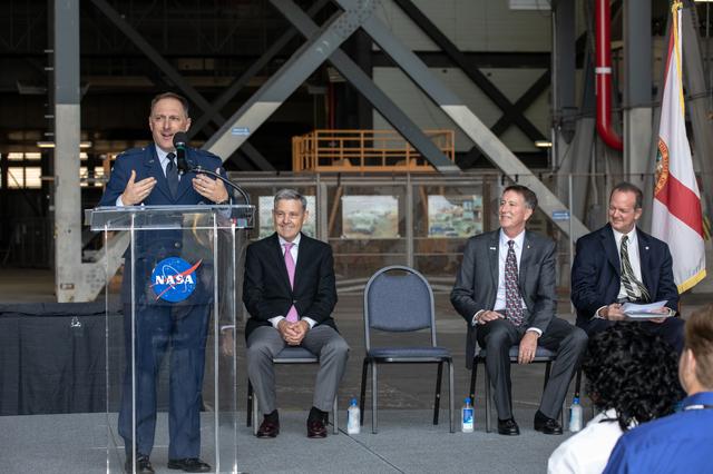 NASA image: Media Event with Northrop Grumman at VAB Highbay 2