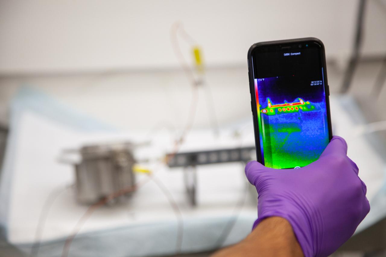 A Kennedy Space Center employee conducts thermal testing of NASA’s Orbital Syngas Commodity Augmentation Reactor, or OSCAR – an Early Career Initiative project at the Florida spaceport that studies technology to convert trash and human waste into useful gasses such as methane, hydrogen and carbon dioxide. By processing small pieces of trash in a high-temperature reactor, OSCAR is advancing new and innovative technology for managing waste in space. OSCAR would reduce the amount of space needed for waste storage within a spacecraft, turn some waste into gasses that have energy storage and life support applications and ensure waste is no longer biologically active. A prototype has already been developed, and a team of Kennedy employees are in the process of constructing a new rig for suborbital flight testing. 