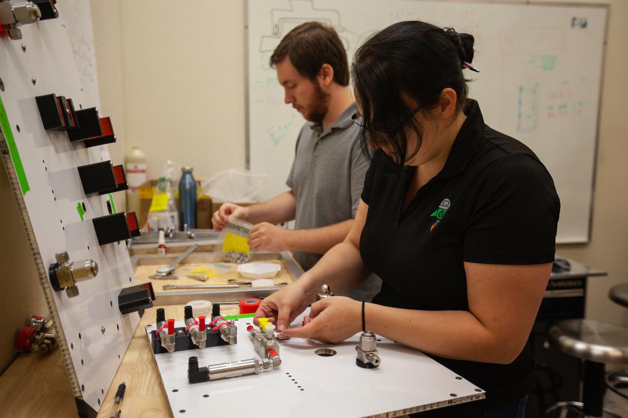 Kennedy Space Center employees assemble the flight hardware of NASA’s Orbital Syngas Commodity Augmentation Reactor, or OSCAR – an Early Career Initiative project at the Florida spaceport that studies technology to convert trash and human waste into useful gasses such as methane, hydrogen and carbon dioxide. By processing small pieces of trash in a high-temperature reactor, OSCAR is advancing new and innovative technology for managing waste in space. OSCAR would reduce the amount of space needed for waste storage within a spacecraft, turn some waste into gasses that have energy storage and life support applications and ensure waste is no longer biologically active. A prototype has already been developed, and a team of Kennedy employees are in the process of constructing a new rig for suborbital flight testing. 