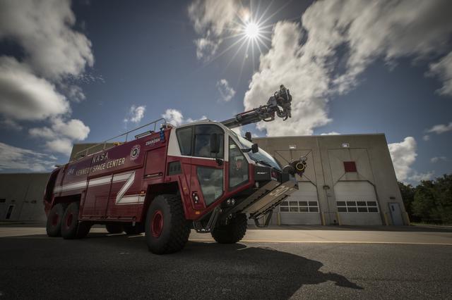 NASA image: SI Annual Report Photos - Fire Truck